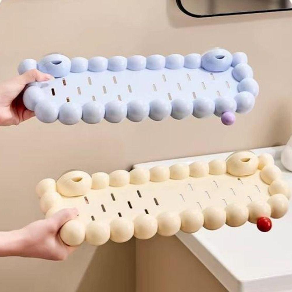 Plastic Wall Shower Shampoo Rack Punch Free Wall Display Shelf Bathroom Shelves Bathroom