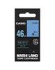 Genuine Casio Label Writer Nameland Tape 46mm Blue Background with Black Text XR-46BU