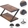 Printer Copier Stand Storage Shelf Rustic Bookshelf Heavy Duty Rack Sturdy Wood for Home Small Space Tabletop Office Scanner