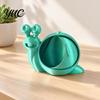 Decorative Desk Accessory 3D Printed Colorful Snail Storage Bowl for Small Items, Creative Desktop Organizer Items with Hollow Spiral Shell, Portable