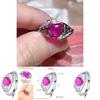 2018 Cross-border Explosion Source Fantasy Australian Peach Heart Ring Mother's Day Gift Mom Inlaid Diamond Ring