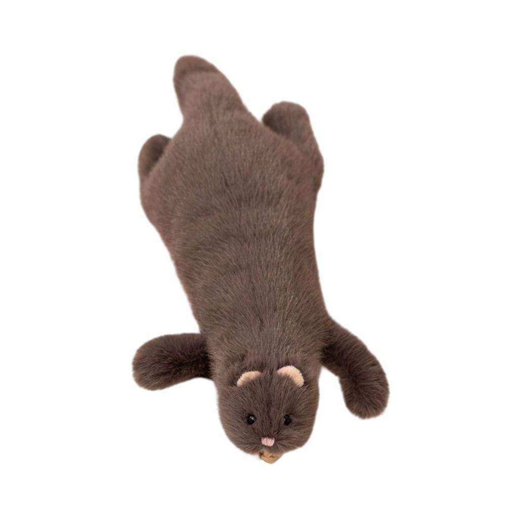 Realistic Design Plush Ferret Stuffed Toy Lifelike Appearance Ferret Stuffed Animal Kids Gift