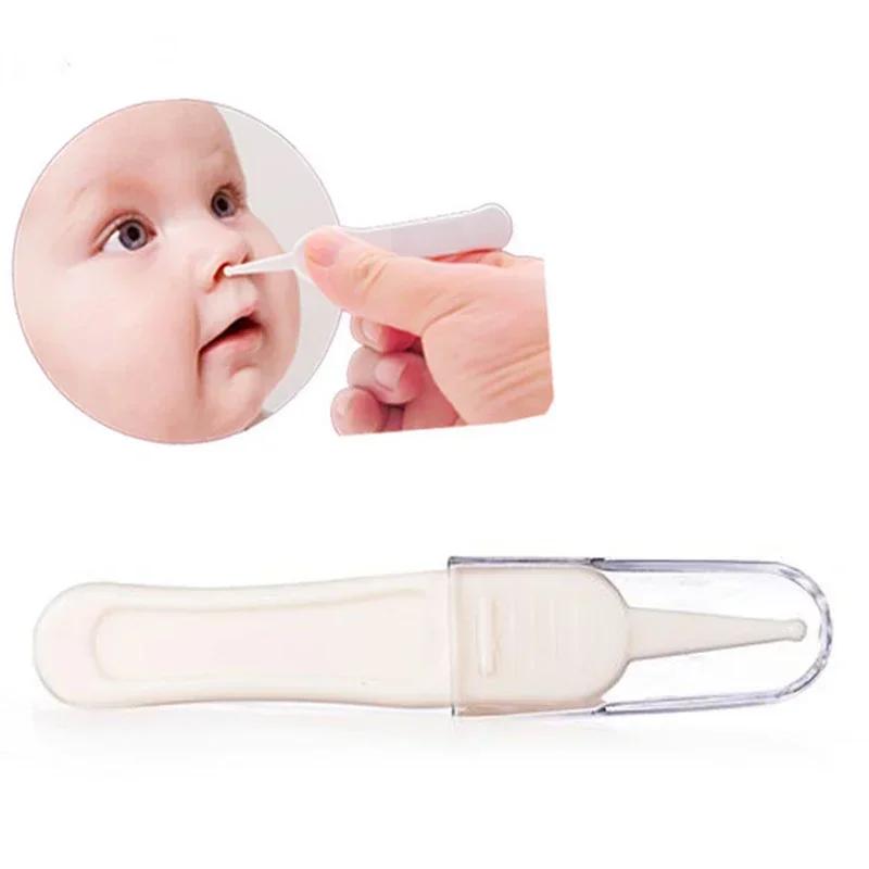 1/2/3/4pcs Baby Dig Booger Clip Infants Ear Nose Navel Clean Tool Kid Safety Tweezers Cleaning Forceps Toddler Nasal Cavity Care