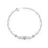 S925 Sterling Silver Angel Wings Bracelet Women's Instagram Heart D Color Mosang Diamond Jewelry Fashion Versatile Mosang Stone
