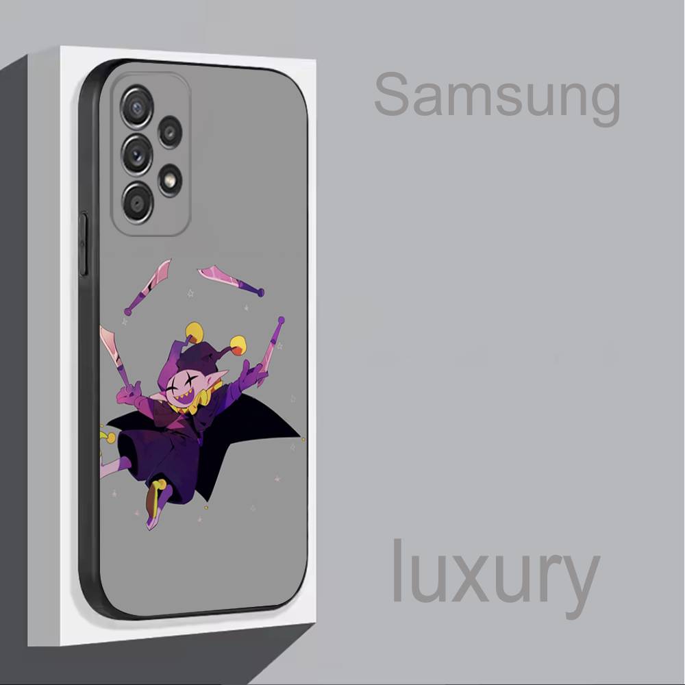 Чехол для телефона Jevil D-Deltarune для Samsung S 25,24,23,22,30,21,10,9,Ultra,Plus,Lite,FE,4,5G Черный Мягкий Чехол