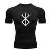 Мужские быстросохнущие компрессионные футболки: Высокоэластичная, влагоотводящая спортивная одежда для баскетбола, фитнеса и бега.