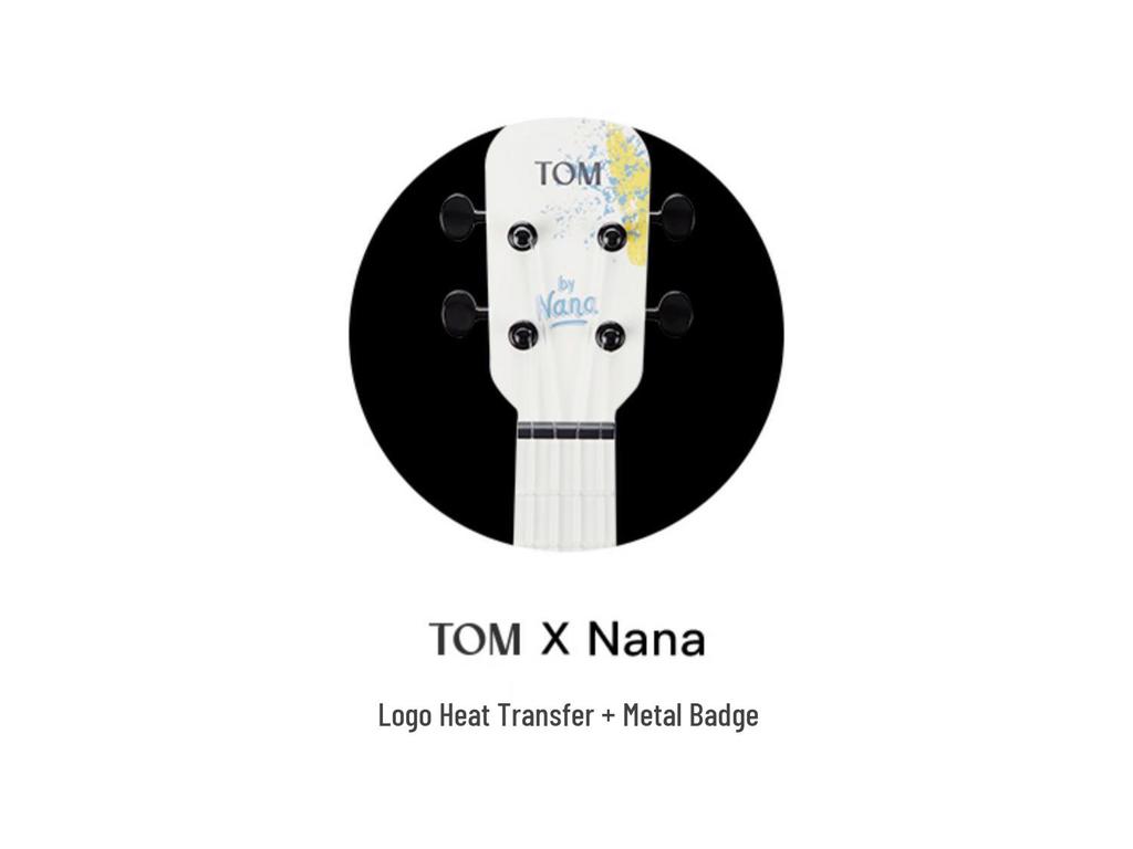 Укулеле Nana Ouyang x TOM 23" из углеродного волокна для начинающих - Стильный дизайн для девочек