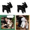 Cute New Little Goat Plush Doll Stuffed Toy Cross-border Hot Sale Black And White Sheep Zodiac Sheep Wholesale