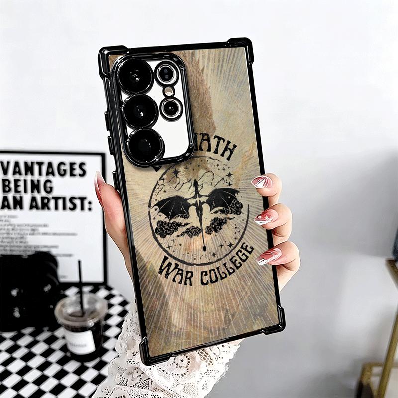 F-Fourth W-Wing Dragon Plating Phone Case For Samsung Galaxy S24 S25 FE S26 Edge S23 Ultra S22 S21 Plus S20 Anti-Fall Airabag Co