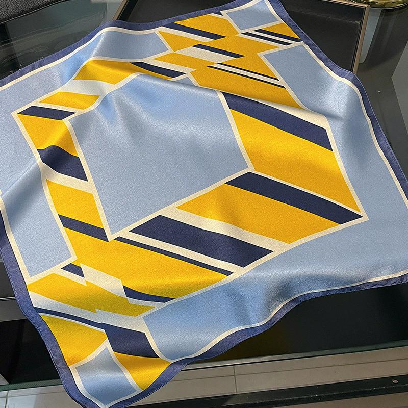 Новый 100% Натуральный Шарф из Натурального Шелка Женский Платок Бандана Квадратные Шарфы Палантин Косынка Тутовый Весенняя Мода Роскошный Высокое Качество Хиджаб