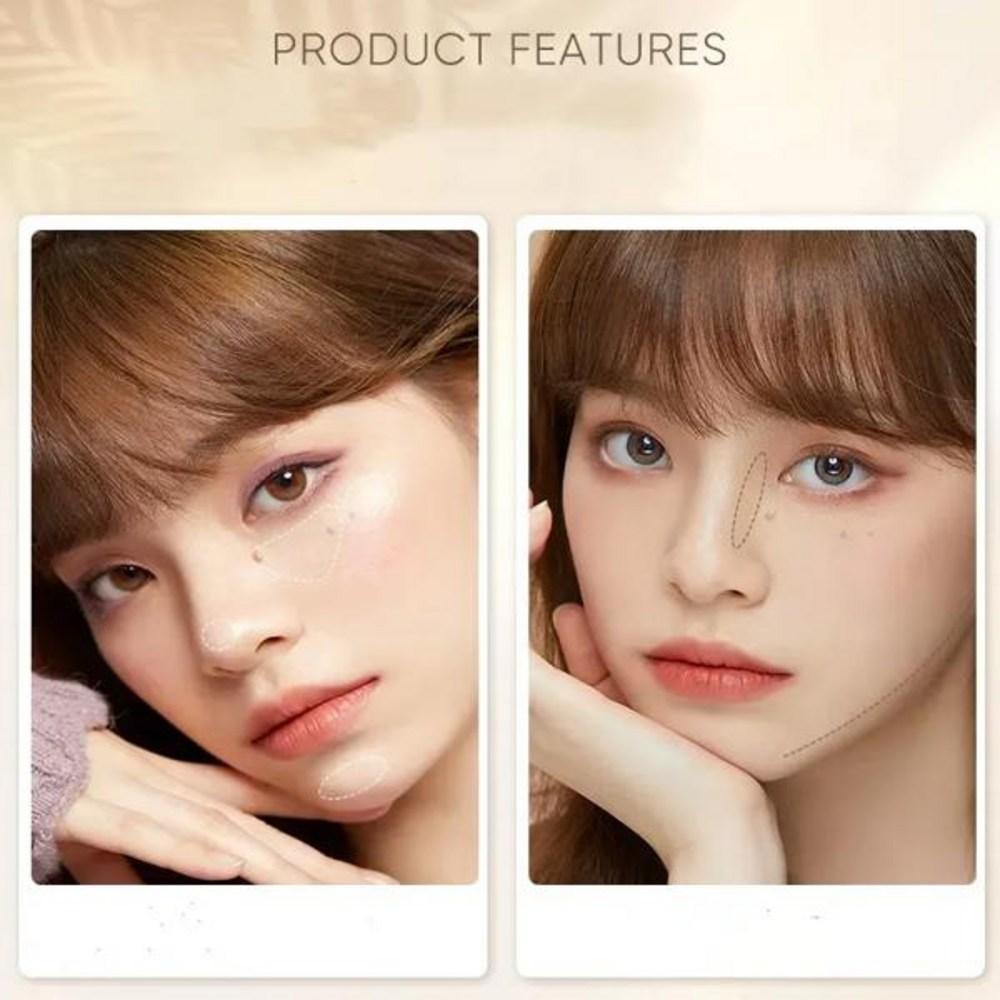Judydoll Matte 3D Facial Highlighter Makeup Palette Shimmer Powder Cosmetics Shadow Brightening Lasting Glow, 1) 01, 1шт