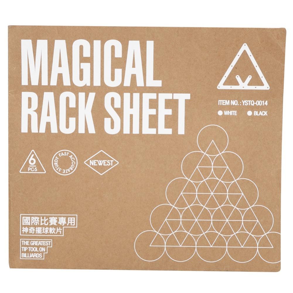 6Pcs White Pool Rack Sheet Smooth Surface Ball Rack Sheet Positioning Rack  Pool Table Use