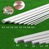 2-50pcs ABS Round/ Square Solids Rod Plastic White Welding Rod DIY House Sand Table Model Building Stick Tool