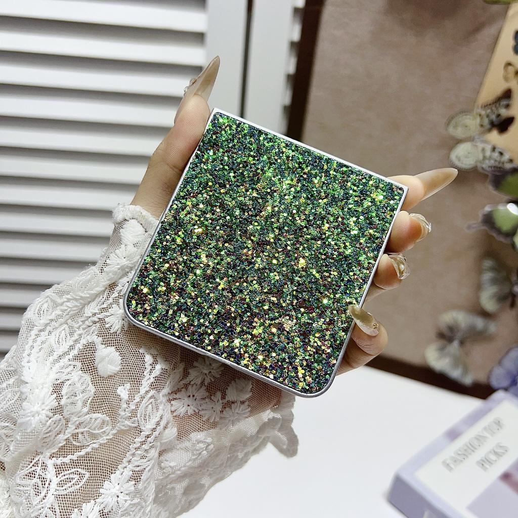 Для Samsung Galaxy Z Flip7 5G Чехол Прорезиненный Серебристый Борт Фантомный Блеск Твердый ПК Чехол для Телефона