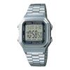 Восстановленные цифровые мужские часы Casio A178WA-1ADF A178WA-1A из нержавеющей стали с будильником, хронографом, двойным временем