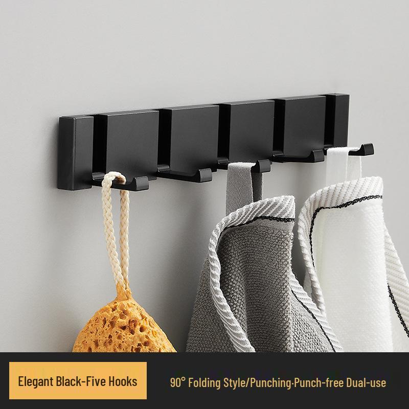 Elegant No-Drill Foldable Hidden Coat and Hat Hook for Entryways