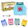 Flash Card Reading Machine Kids Learning English Educational Audio Electronic Card Book Montessori Language Toy for Home School
