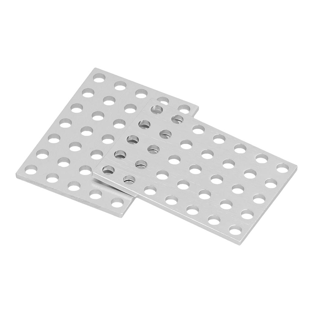 5 Packs Tie Plate Anti Rust Steel Flat Mending Repair Plate Corner Brace for Robots Wood