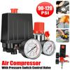 Реле давления для воздушного компрессора 90-120PSI Предохранительный клапан Узел управления Регулятор Манометры Предохранительный клапан 1/4"BSP Деталь для пневмоинструмента