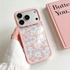 Весенний чехол для iPhone с желто-розовым цветочным принтом для Apple 17Pro Max/15/16Pro - Прозрачный и противоударный