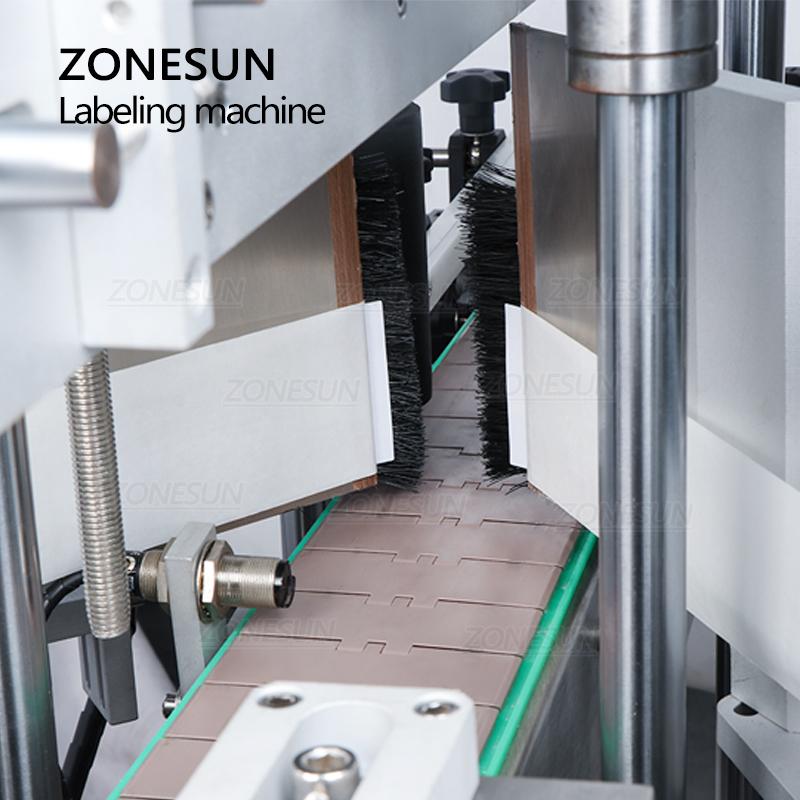ZONESUN ZS-TB300M Automatic Labeling Machine For Square Bottles Single or Double Side Sticker Flat Bottle Labeling Machine