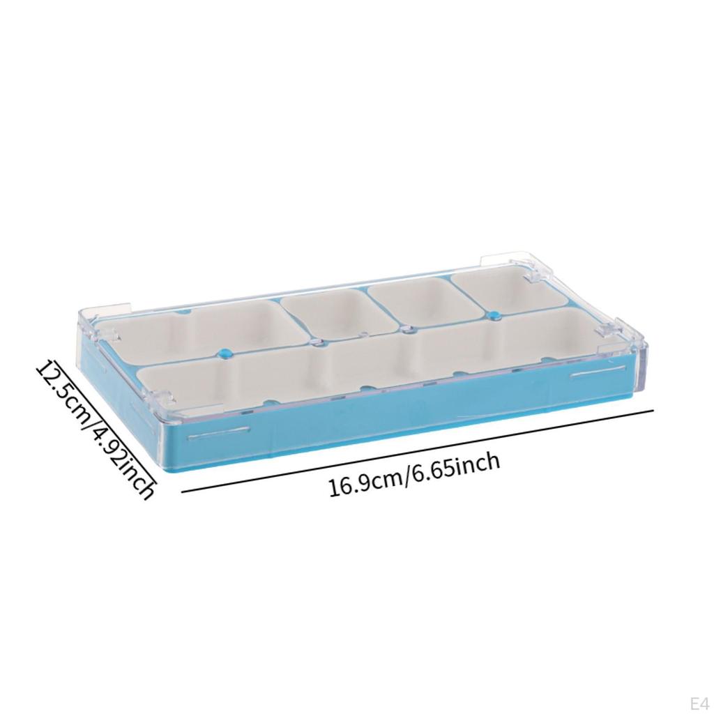 Watch Movement Parts Organizer Box with Protective Cover for Repair Tools