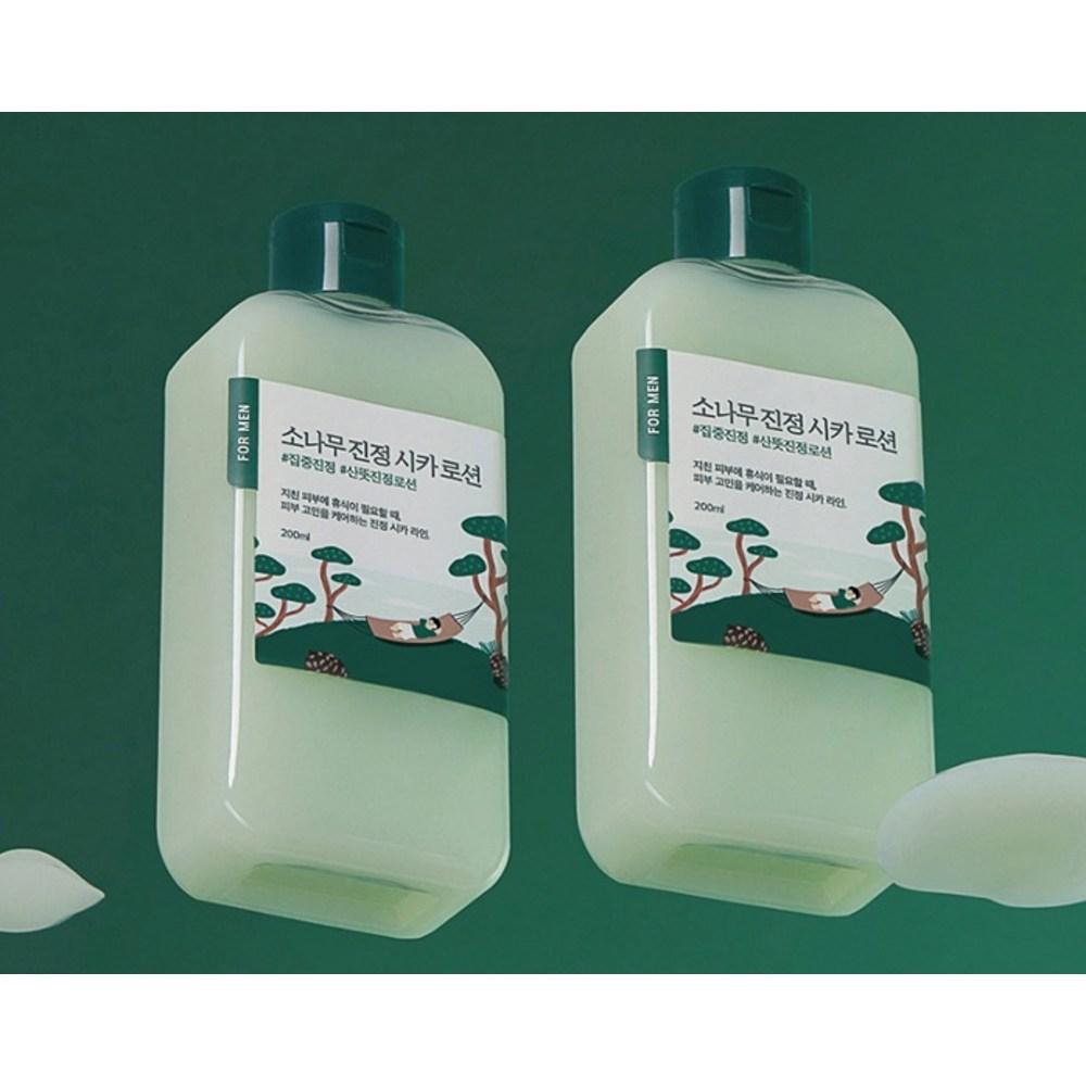 ROUND LAB Успокаивающий лосьон Cica для мужчин Pine, 200 мл, 2 шт.