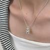 Серебряный кулон-колье S925 в виде 3D маленького мишки для женщин – Милый высококлассный дизайн, цепочка на ключицу