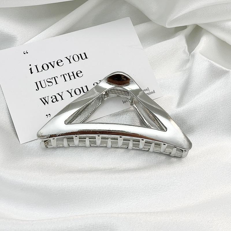 Модные женские металлические когти для волос, модные золотые серебряные заколки-крестики для волос, корейские геометрические шпильки для волос, аксессуары для волос для девочек