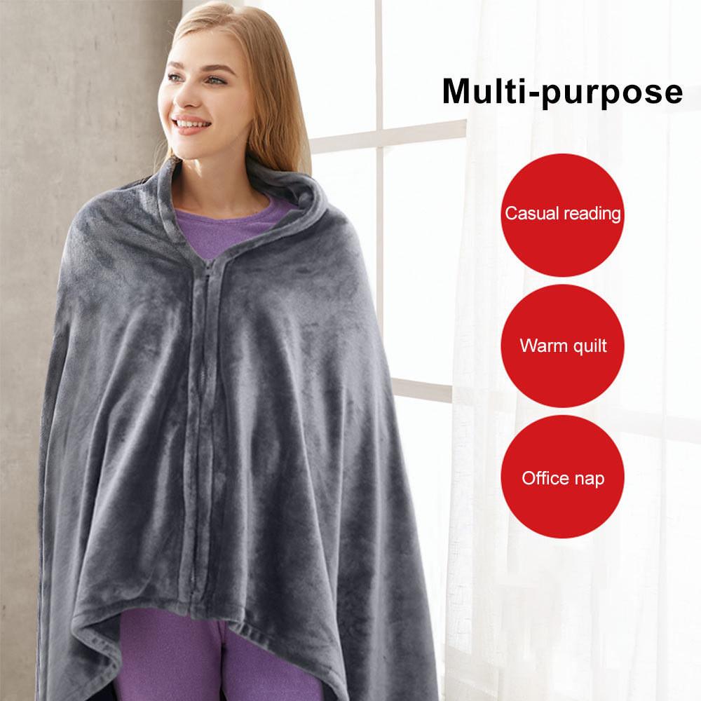 Winter Electric Heating Blanket Portable Rechargeable Heating shawl Office Nap Insulation Blanket 150*85CM