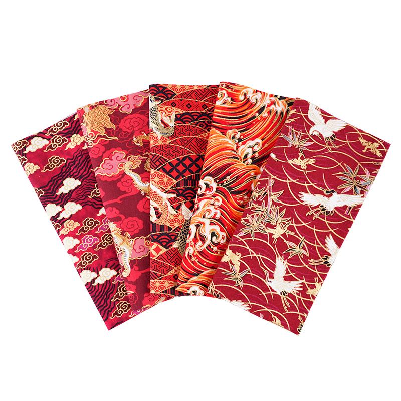 5 шт. швейные принадлежности для самостоятельного шитья аксессуары ручной работы пэчворк материал цветочный узор ткань