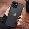 Противоударный бронированный матовый чехол для iPhone 16 15 14 Plus 13 11 12 Pro Max роскошный силиконовый бампер прозрачный жесткий чехол для задней панели из поликарбоната