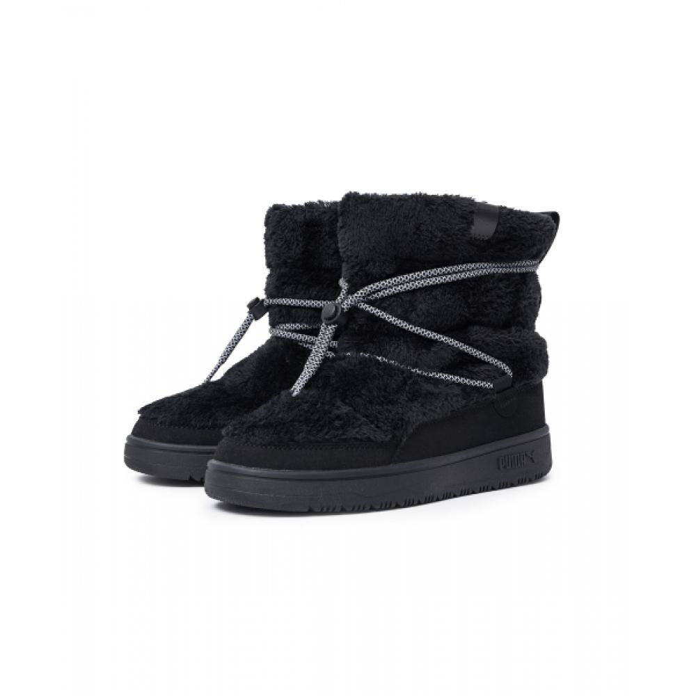 Puma Замшевые женские сноуботы S, черные, серые 402175 01