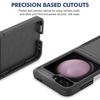 Coque de Protection - BOOLING - pour Samsung Galaxy Z Flip 7 FE - Antichoc - Hybride PC+Silicone - Noir