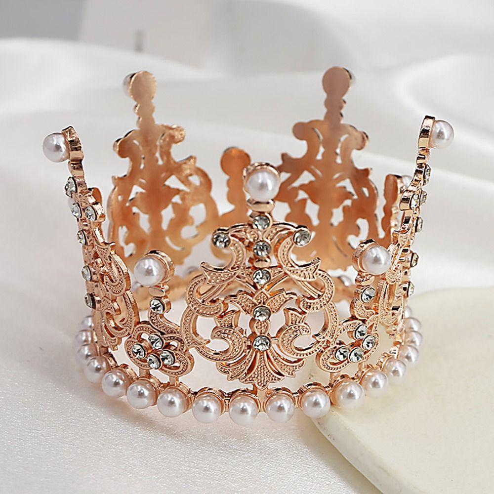 1Pcs Decorative Cake Topper Princess Birthday Party Cake Ornaments New Crown Cake Decoration