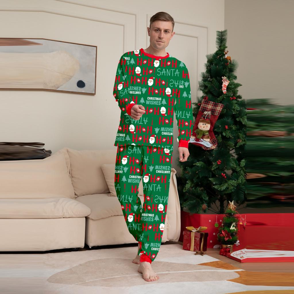 Рождественский комплект для семьи, родителей и детей, предметы интерьера, рождественская пижама, комплект из двух предметов