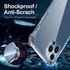 Luxury Shockproof Clear Phone Case For iPhone 15 14 13 12 11 Pro Max 7 8 Plus XR X XS Max Silicone Bumper Transparent Back Cover