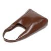 2025 New Korean Minimalist Lazy Style Tote Bag Feeling Fashionable Oil Wax Leather Large-capacity Portable Shoulder Bag