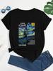 Van Gogh Starry Night Essential T-Shirt Perfect Father's Day T-shirt Women Summer Tops T Shirts For Women Graphic Ladies Tshirts