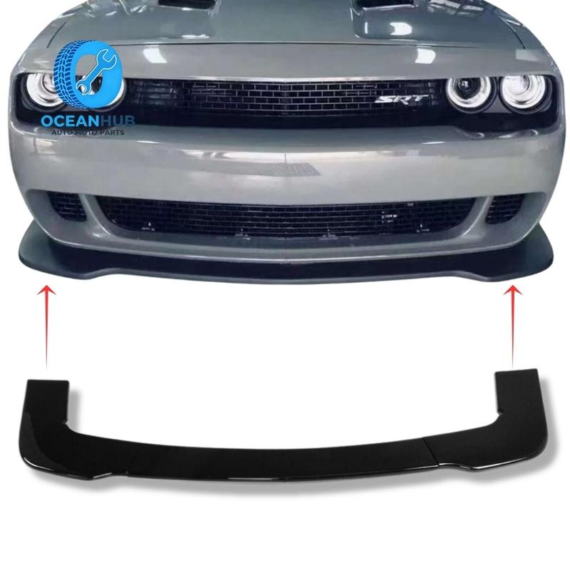 Front Bumper Lip Splitter for Dodge Challenger SXT SRT Hellcat 2012 - 2019 Air Dam Chin Splitter Protector Body Kit 3pcs