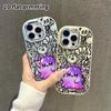 Phone Case: 2D flat design suitable for iPhone 18 17 16 15 14 13 Pro protective case, couple style, Galaxy little ghost, Christmas and Halloween gifts