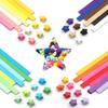 540pcs Double Side Origami Star Papers Lucky Star Decoration Paper for Lucky Stars Folding DIY Hand Art Crafts School Teaching