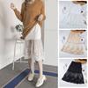 Anti-glare Safety Skirt Petticoat 70cm Lining Petticoat Women Soft Lace Underskirt Slips  Girls