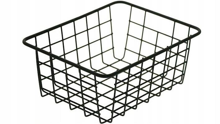 Metal Organizer Black Wire Basket For Fruit, Decorative Spices