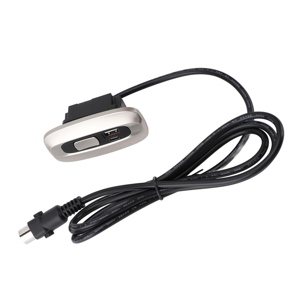Electric Recliner Switch 5 Pin Lift Chair Remote Hand Controller with USB and Type C Port for Electric Sofa