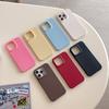 Ins wind корейский применимый iPhone17Pro max Apple 16 чехол для мобильного телефона 15/13/14 простой однотонный противоударный