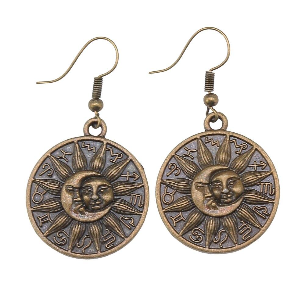 1 пара подвесок со звездами и луной для женщин, модные серьги, висячие серьги