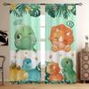 Современные шторы с изображением милых динозавров для гостиной, шторы для спальни, детской комнаты, комнаты принцессы и спальни