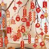 16/28 шт. Новогодние подвески в мультяшном стиле с пожеланиями удачи Лунный Новый год украшения Весенний фестиваль елочные украшения подвески