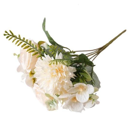 Искусственные цветы, реалистичный букет из искусственного шелка, многоразовые яркие поддельные цветы для домашнего офиса, украшения обеденного стола